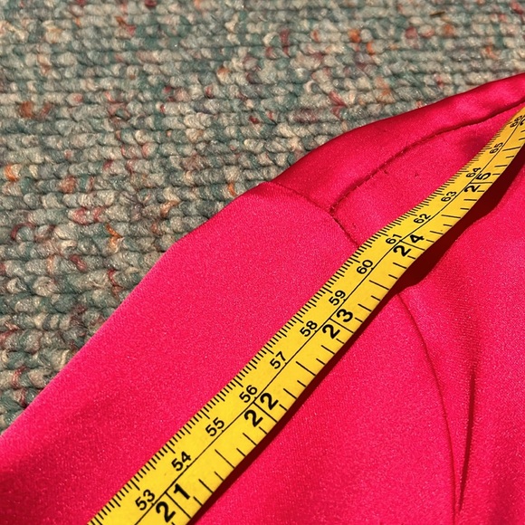 NWT Cynthia Rowley New York Long sleeve dark pink “satin like” small Blouse - Picture 9 of 13